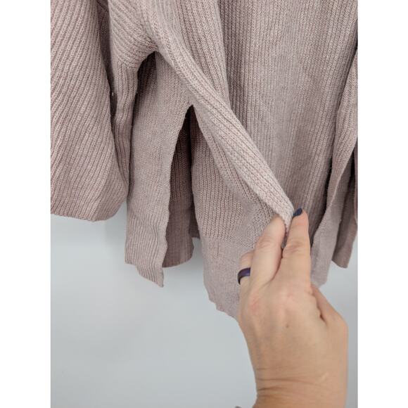 Ann Taylor Oversized XS S Cashmere Lagenlook Blush Short Sleeve Sweater Career - Picture 7 of 8